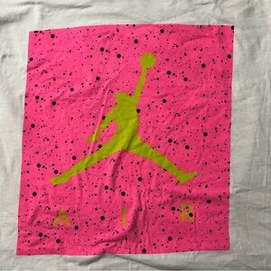 MENS JORDAN POOLSIDE TEE Pink/Green logo Sz 2x